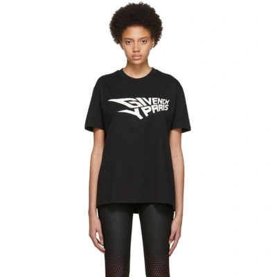 Givenchy Enlight Print Cotton Jersey  T-shirt In Black