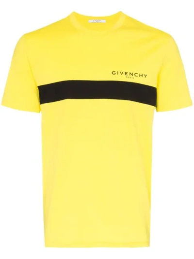Givenchy Logo-print Cotton-jersey T-shirt In Bright Yellow