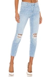 L Agence Matador High Rise Distressed Skinny Jeans In Comet