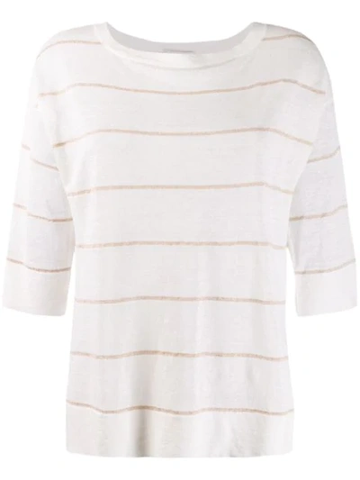 Snobby Sheep Lighweight Knit Sweater - White In White