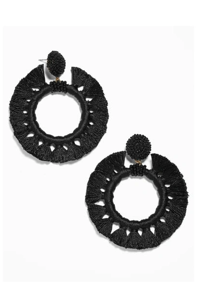 Baublebar Adrita Beaded Tassel Hoop Earrings In No_color
