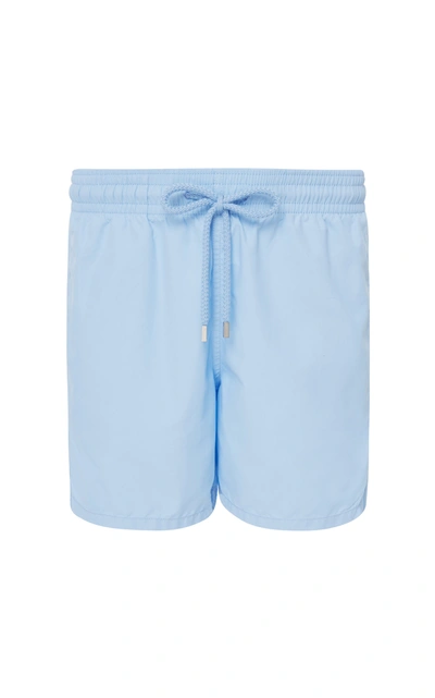 Vilebrequin Moorea Solid Swim Trunks In Sky Blue