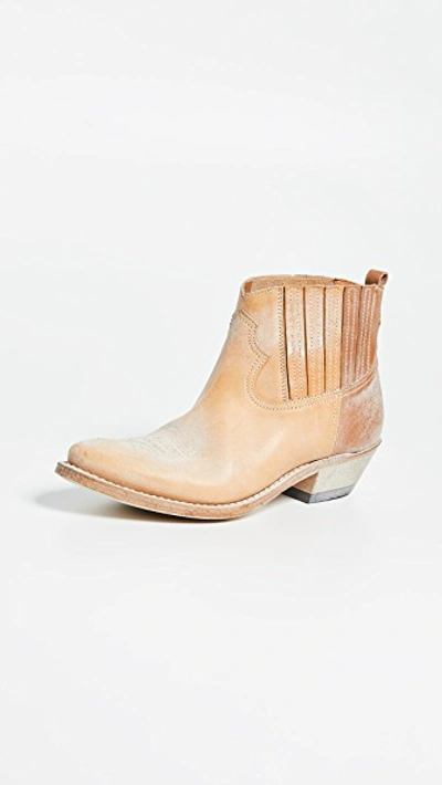 Golden Goose Crosby Boots In Natual/cuoio