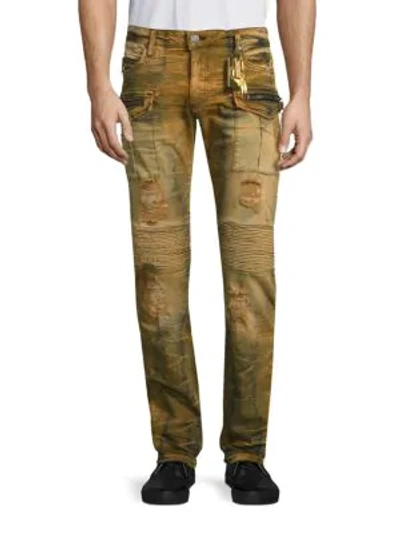 Robin's Jean Straight Fit Cargo Jeans In Brown