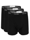 Calvin Klein 3-pack Cotton Boxer Briefs In Black