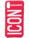 Dsquared2 Iphone X Icon Case In Red