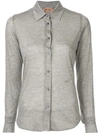 N°21 Sheer Shirt In Grey