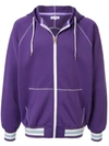 A(lefrude)e Embroidered Detail Hoodie In Purple