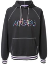 A(lefrude)e Embroidered Logo Hoodie In Grey