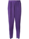 A(lefrude)e Appliqué Side Strip Track Pants In Purple