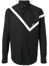 Yoshiokubo Striped Button Up Shirt - Farfetch In Navy