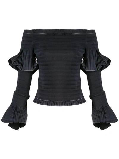 Area Off The Shoulder Top - Black