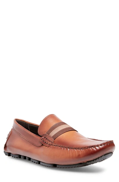 Steve Madden Breo Driving Shoe In Cognac Leather