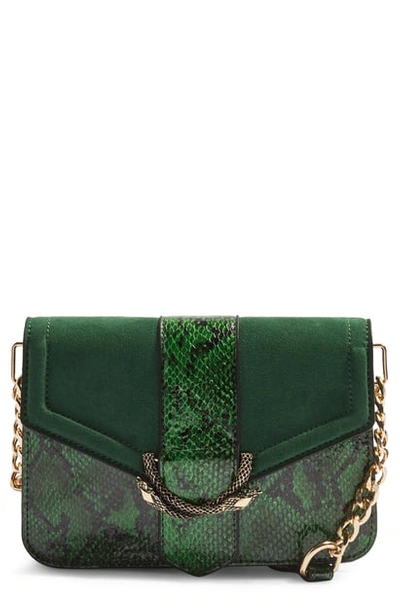 Topshop Sela Crossbody Bag In Green