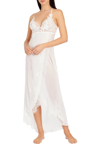 Jonquil Stephanie Chiffon Nightgown In Ivory