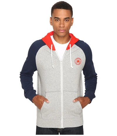 Converse Color Block Full Zip Hoodie | ModeSens