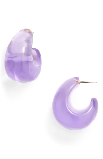 Kate Spade Adore-ables Huggie Hoop Earrings In Purple ModeSens - Main Image