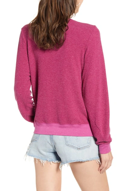 Wildfox Baggy Beach Jumper Pullover In Passion