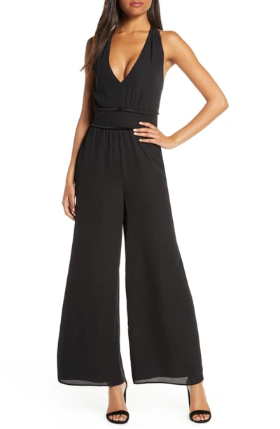 Ali & Jay Patio Please Halter Jumpsuit In Black