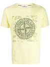 Stone Island Logo Printed T-shirt - Yellow