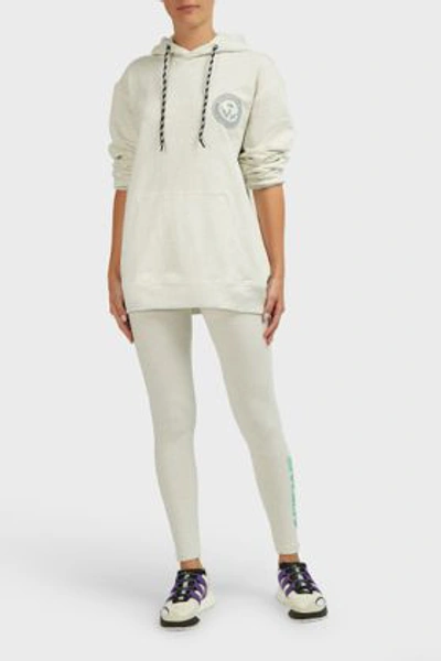 Adidas Originals By Alexander Wang 80s Cotton-blend Leggings, L In Grey