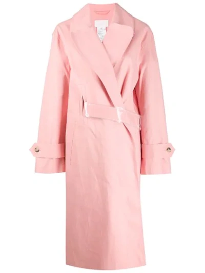 Mackintosh X Maison Margiela Single-breasted Trench Coat In Pink
