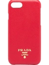 Prada Saffiano Leather Iphone 7/8 Case - Red