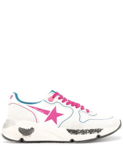 Golden Goose Running Sole Sneakers In White