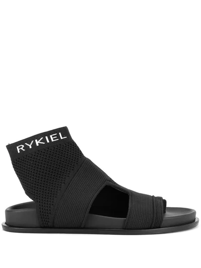 Sonia Rykiel Open Toe Sandals - Black