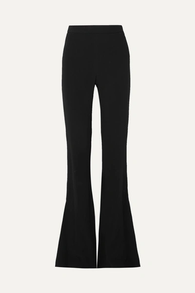 Cushnie High-waist Slightly Flared Pants In Black