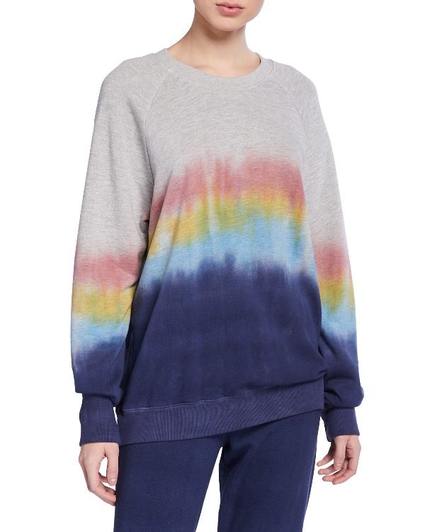 Sundry Rainbow Dip-dye Sweatshirt In Multi Tie Dye | ModeSens