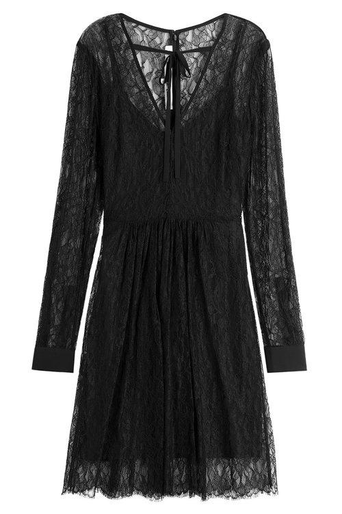 Mcq By Alexander Mcqueen Woman Lace Mini Dress Black | ModeSens