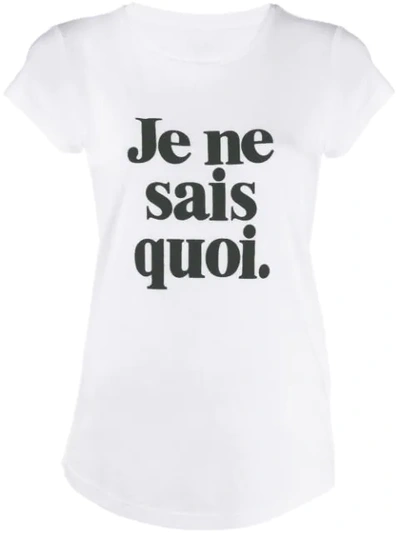 Zadig & Voltaire Skinny Je Ne Sais Quoi Printed T-shirt In Blanc