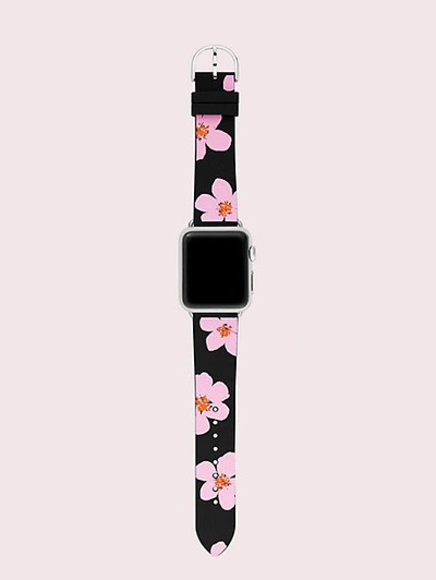 Kate Spade Floral Silicone 38/40mm Apple Watch® Strap In Black