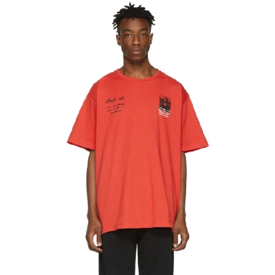 Off-white Mona Lisa Print T-shirt In Red | ModeSens