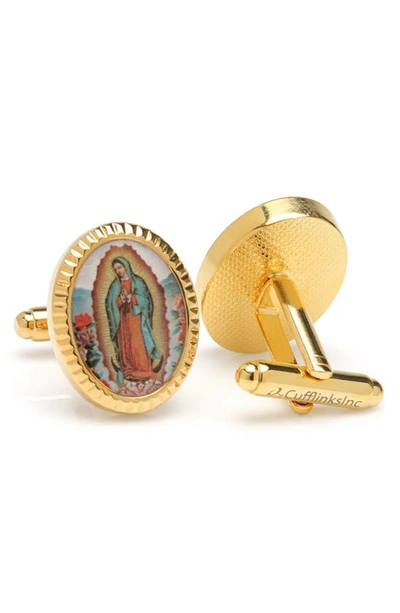Cufflinks, Inc Lady Of Guadalupe Cuff Links In Gold