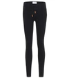 Frame Le Skinny De Jeanne Black Low Rise Jeans