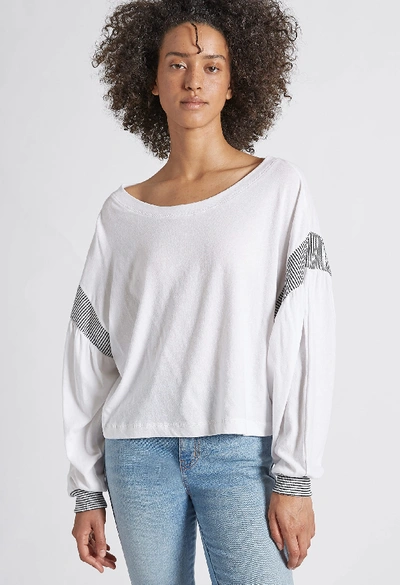 Current Elliott Current/elliott The Two-step Knit Top In Sugar