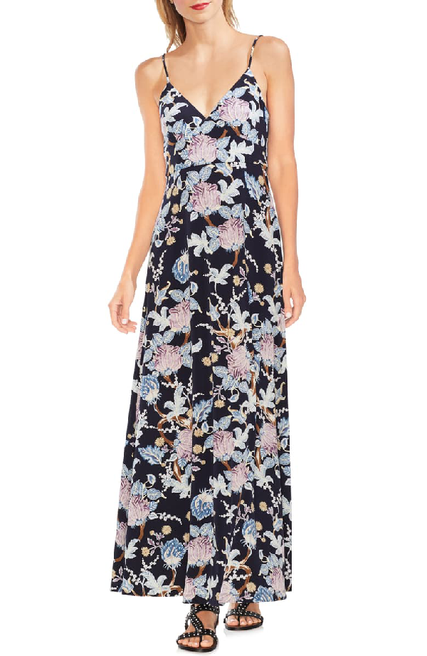 Vince Camuto Poetic Blooms Sleeveless Printed Maxi Dress In Classic ...