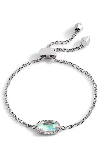 Kendra Scott Elaina Bracelet In Rhodium Dichroic Glass