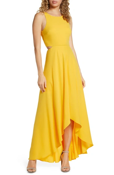 Ali & Jay Cutout Maxi Dress In Goldenrod