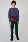 Acne Studios Fairview Face Denim Blue In Regular Fit Sweatshirt