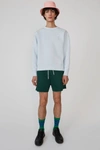 Acne Studios Fairview Face Ice Blue In Classic Fit Sweatshirt