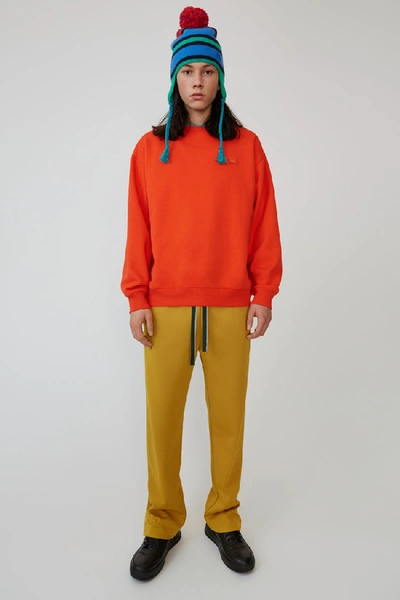 Acne Studios Oversized Sweatshirt Paprika Red