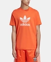 Adidas Originals Adidas Men's Originals Adicolor Trefoil T-shirt In True Orange