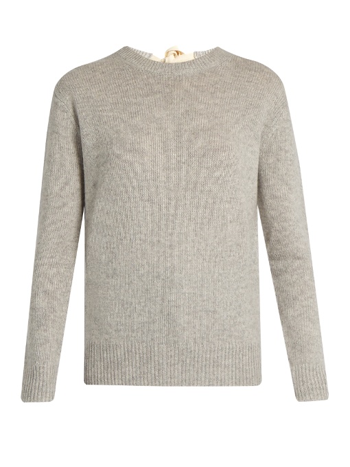 Joseph Round-neck Cashmere Sweater In Light-grey | ModeSens
