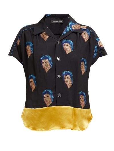 Undercover David Bowie Embroidered Blouse In Black
