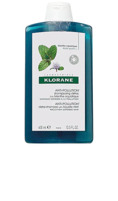 Klorane Detox Shampoo With Aquatic Mint - Anti-pollution (13.5 Fl. Oz.) In Blue