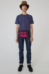 Acne Studios Nash Face Denim Blue In Short Sleeved T-shirt