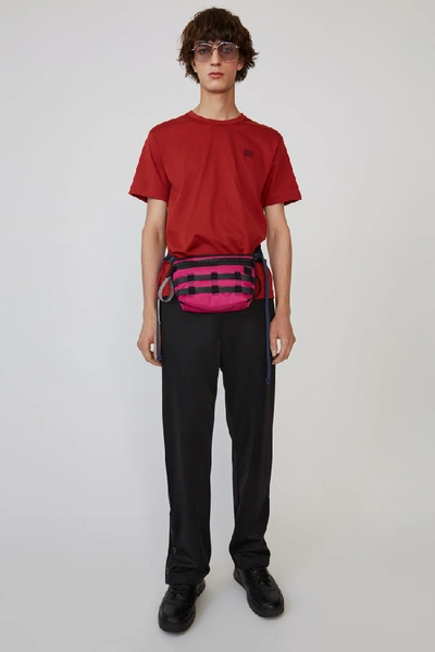Acne Studios Nash Face Brick Red In Classic Fit T-shirt